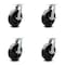 Service Caster 10 Inch Extra Heavy Duty Phenolic Wheel Swivel Caster Set with Brakes SCC, 4PK SCC-KP92S1030-PHR-SLB-4 - alternate 1